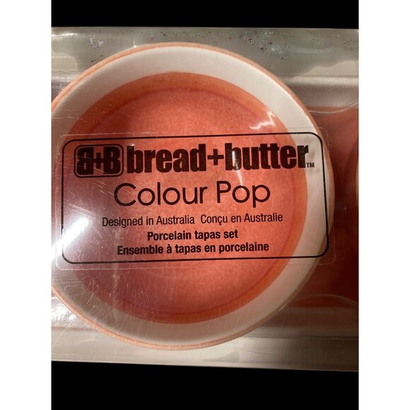 Bread + Butter Cari & Colour Pop Porcelain Bowl Tray Set x 3 New In Box - Picture 9 of 10